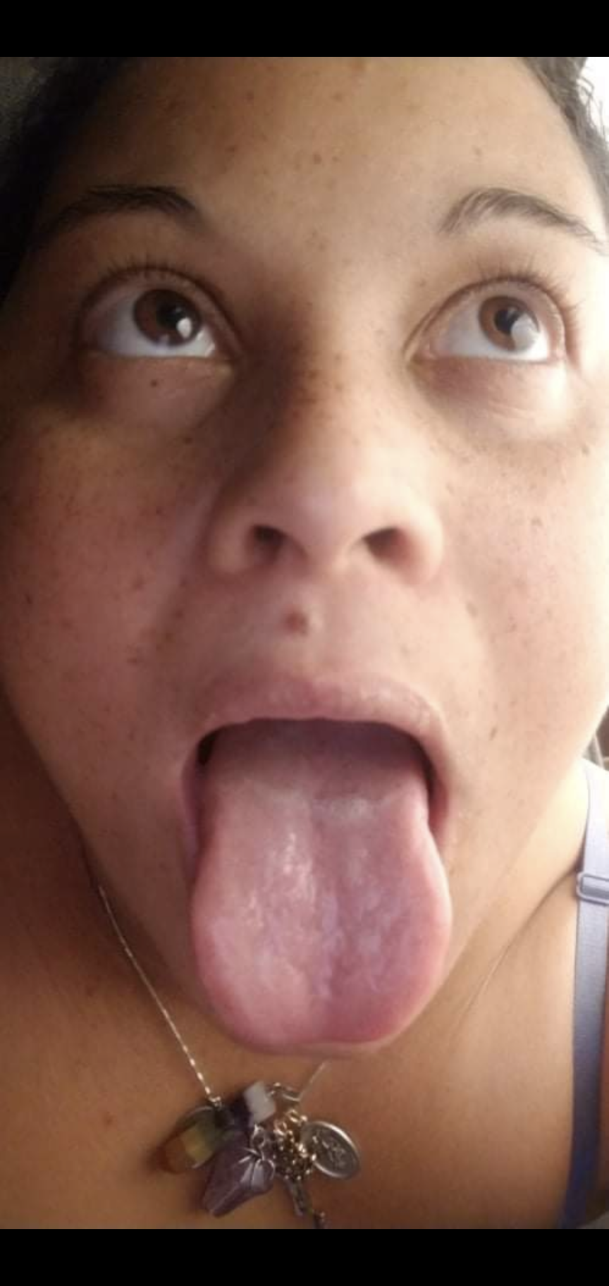 Cum in my throat and all over my face and tongue — 10