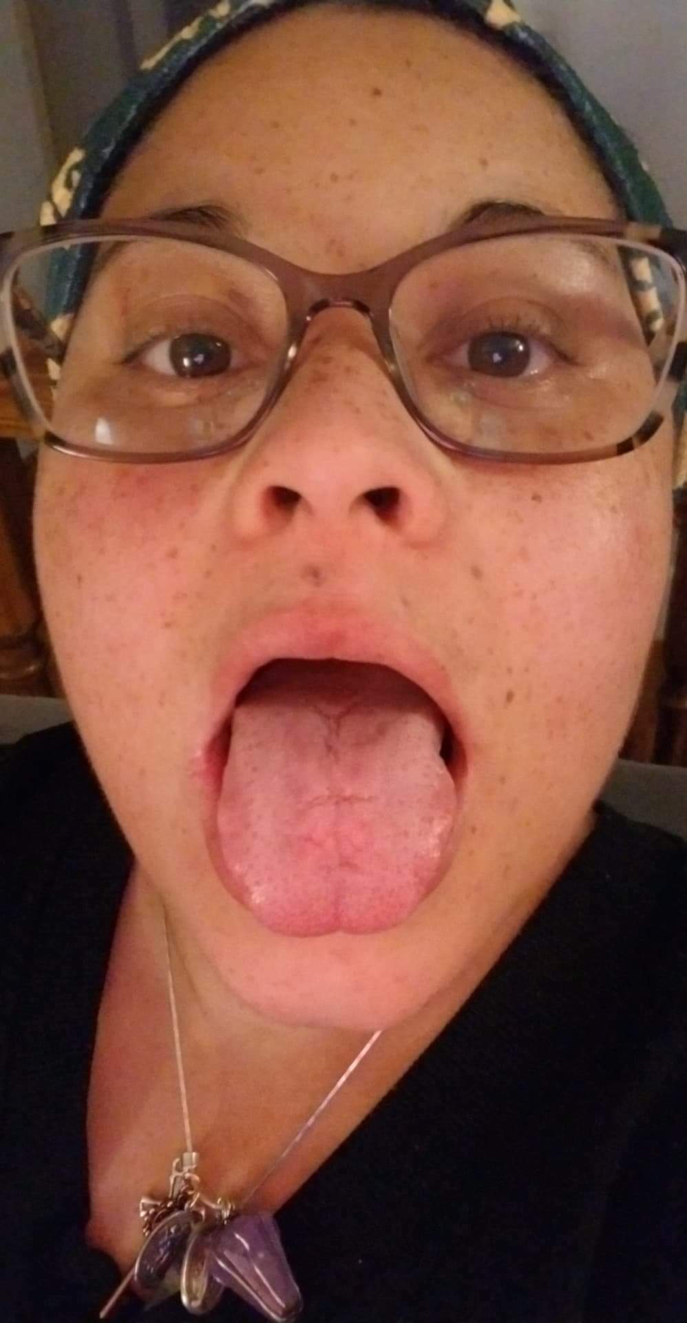 Cum all over my freckles and my tongue daddy! — 28